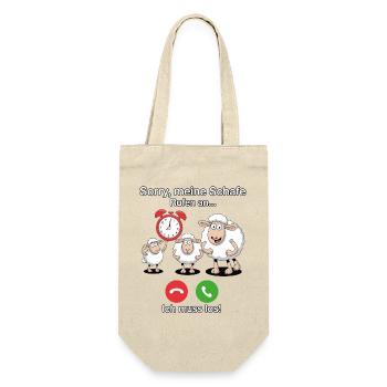 Sorry, my sheep are calling - Gift Bag for Bottles - nature - Front
