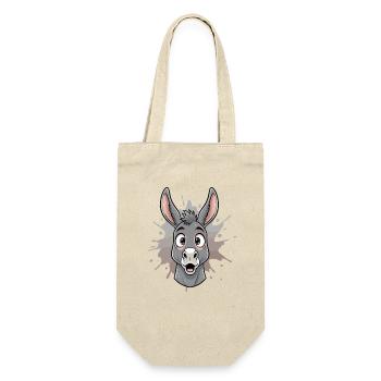 Cartoon Donkey in Spritz Splash - Gift Bag for Bottles - nature - Front
