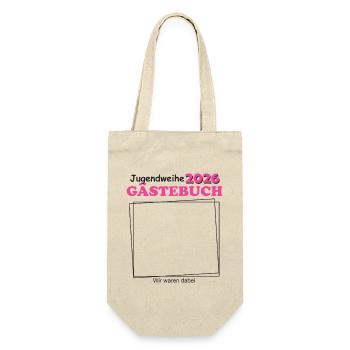 Jugendweihe 2026 Guestbook for Teenage Girls - Gift Bag for Bottles - nature - Front