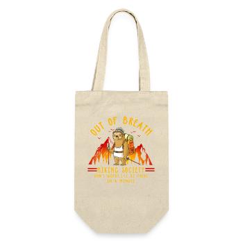 Out Of Breath Hiking Society Funny Sloth Hiker Jok - Gift Bag for Bottles - nature - Front
