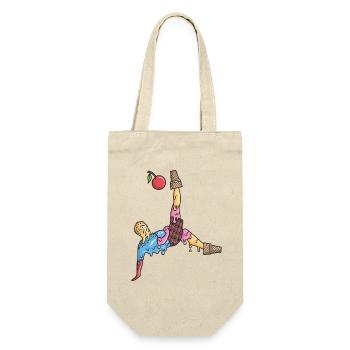 Fußball Eiscreme Kinder Fußballer Herren Fussball - Geschenkbeutel für Flaschen - Natur - Vorne