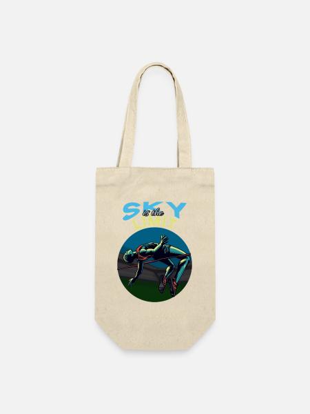 High jump: Sky is the limit! - Gift Bag for Bottles - nature