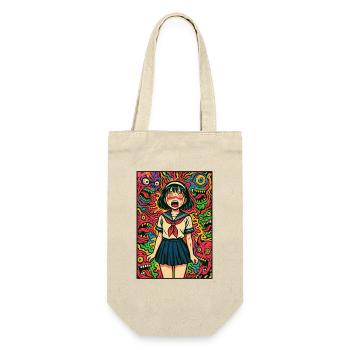 Monster Night Sailor Girl - Gift Bag for Bottles - nature - Front