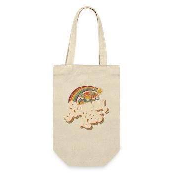 Bendorm 2026 Retro Sonnenuntergang - Geschenkbeutel für Flaschen - Natur - Vorne