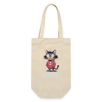 Tired Cat Not Today – Cat Humor - Gift Bag for Bottles - nature - Front