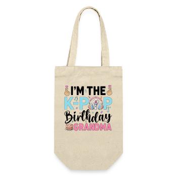 I'm The K-Pop Birthday Grandma - Gift Bag for Bottles - nature - Front