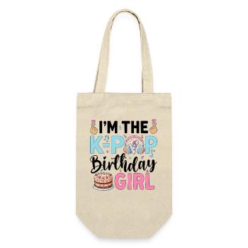 I'm The K-Pop Birthday Girl - Gift Bag for Bottles - nature - Front