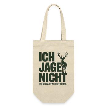 Jäger Spruch T-Shirt – Ich Manage Wildbestände - Geschenkbeutel für Flaschen - Natur - Vorne
