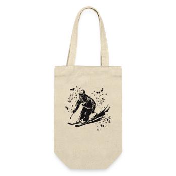 Alpine skiing Winter sports Nordic skiing - Gift Bag for Bottles - nature - Front