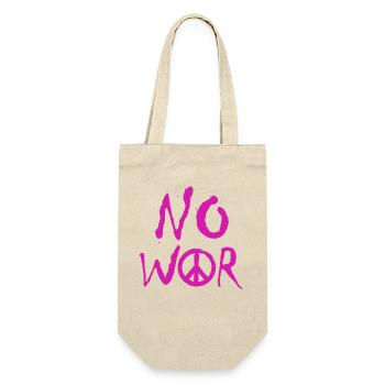 NO WAR – Statement for peace against war - Gift Bag for Bottles - nature - Front