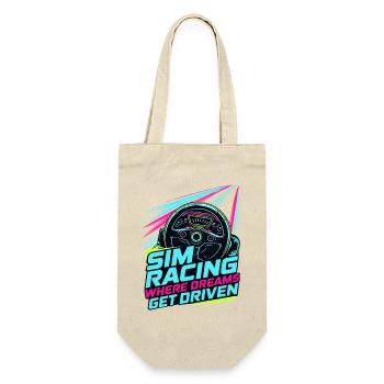 Sim Racing Where Dreams Are Driven - Gift Bag for Bottles - nature - Front