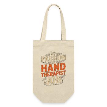 Hand Therapist My Passion My Physical Therapist - Gift Bag for Bottles - nature - Front