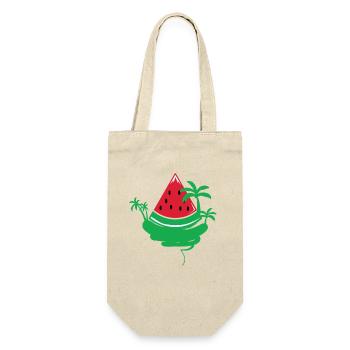 Watermelon Summer Party Paradise with Palm Trees - Gift Bag for Bottles - nature - Front