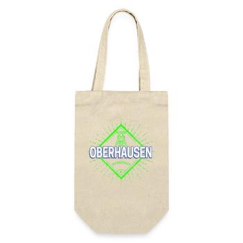 Oberhausen Stadt Deutschland Retro Zeche Souvenir - Geschenkbeutel für Flaschen - Natur - Vorne