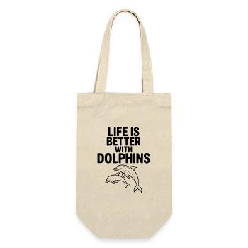 Life is Better with Dolphins - Gift Bag for Bottles - nature - Front