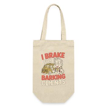 Mobile Vet I Brake For Barking Veterinary Clinic - Gift Bag for Bottles - nature - Front