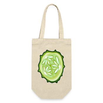 Cucumber - Gift Bag for Bottles - nature - Front