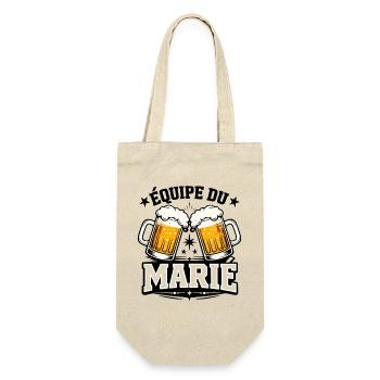 Équipe Du Marié Cadeau EVG  Pour Futur marié - Sac à bouteille - nature - Devant