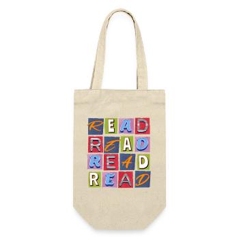 Read Design - Papierlook/Paperlook - Geschenkbeutel für Flaschen - Natur - Vorne