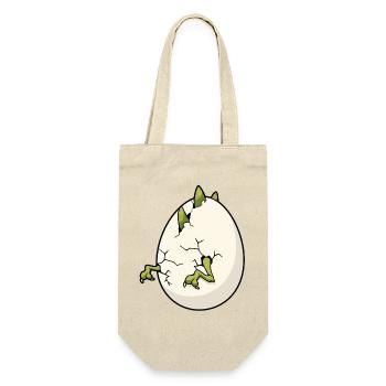 Cracked Egg Bloom Easter - Gift Bag for Bottles - nature - Front