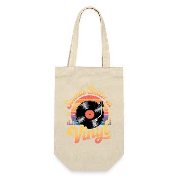Ça sonne mieux sur vinyle. - Sac à bouteille - nature - Devant