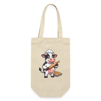 Maître du rouleau de pâte à vache - Sac à bouteille - nature - Devant