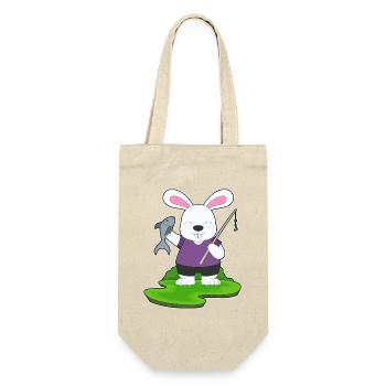 Pêche au poisson pêcheur lapin. - Sac à bouteille - nature - Devant