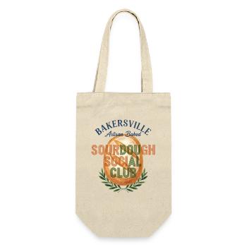 Sourdough Social Club Bread Baking Baker Era - Gift Bag for Bottles - nature - Front