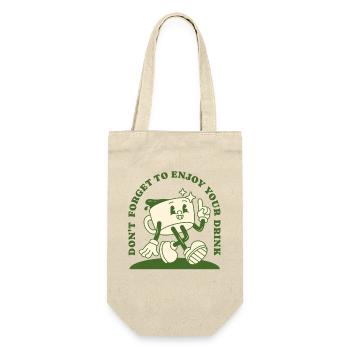 Don't Forget Your Drink – Retro Coffee - Sac à bouteille - nature - Devant
