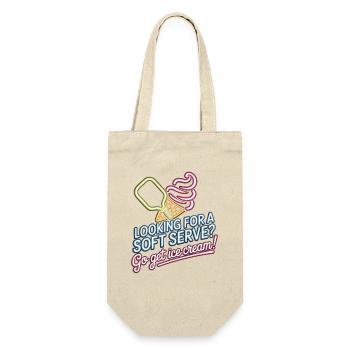 Pickleball Player Looking For Soft Serve Dinking - Gift Bag for Bottles - nature - Front