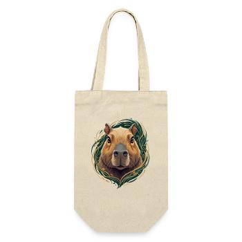 Capybara in an ornamental frame - Gift Bag for Bottles - nature - Front