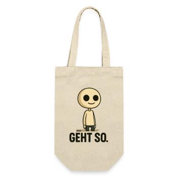 Geht so Cartoon Minimal - Geschenkbeutel für Flaschen - Natur - Vorne
