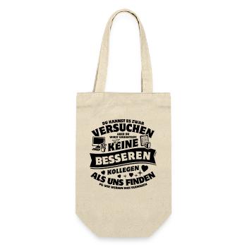 Kollegen - Jobwechsel - Kündigung - Spruch - Geschenkbeutel für Flaschen - Natur - Vorne