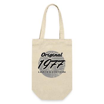 49th Birthday Man Wife 4 Years 1977 Gift - Gift Bag for Bottles - nature - Front