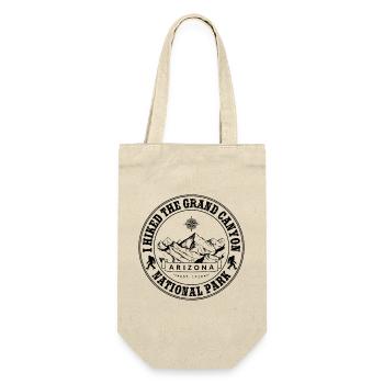 I Hiked Grand Canyon National Park Hiking - Gift Bag for Bottles - nature - Front