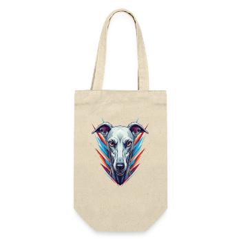 Neon Greyhound Ikone - Geschenkbeutel für Flaschen - Natur - Vorne