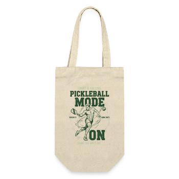 Pickleball Mode On Funny Player Love Pickleball - Gift Bag for Bottles - nature - Front
