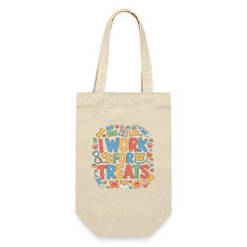 Vet Tech I Work For Treats Pet Care Animal Lover - Gift Bag for Bottles - nature - Front