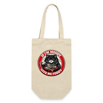 Mies gelaunte Katze Nudelsuppe Logo - Geschenkbeutel für Flaschen - Natur - Vorne