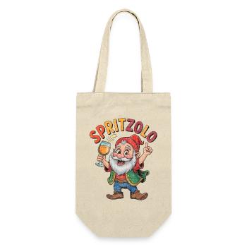 Festlicher Gnomon Spritz - Geschenkbeutel für Flaschen - Natur - Vorne