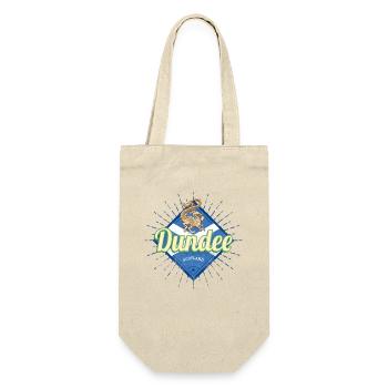 Dundee UK Stadt Schottland Retro Fahne Vintage - Geschenkbeutel für Flaschen - Natur - Vorne