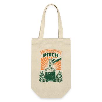Good things come with yeast | Hobby brewing - Gift Bag for Bottles - nature - Front