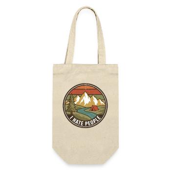 Hiking Camping Trekking Outdoors Nature Mountain - Gift Bag for Bottles - nature - Front