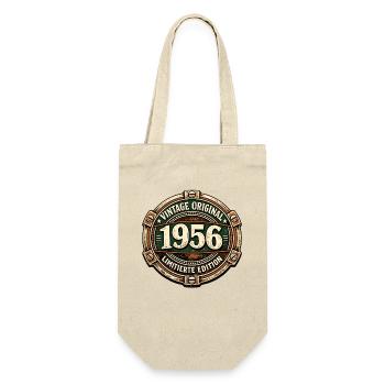 Vintage Original 1956 limitierte Edition - Geschenkbeutel für Flaschen - Natur - Vorne