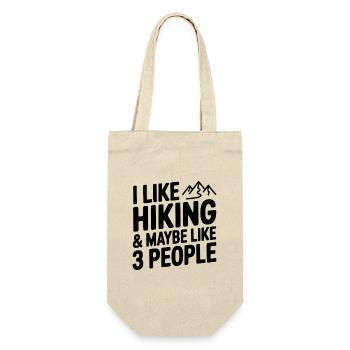 I Like Hiking & Maybe Like 3 People - Gift Bag for Bottles - nature - Front