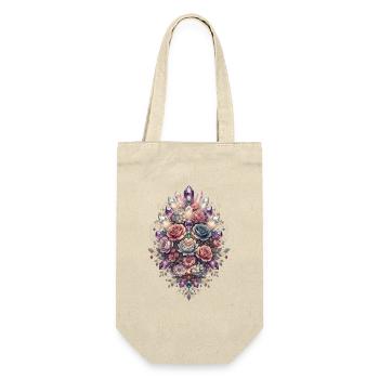 Mosaïque florale des fleurs de cristal - Sac à bouteille - nature - Devant