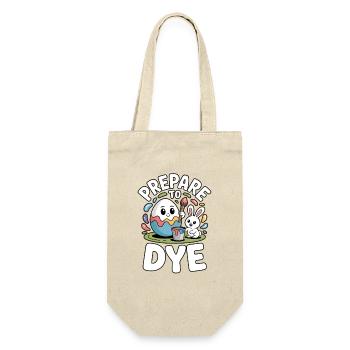Prepare To Dye Funny Easter Saying - Gift Bag for Bottles - nature - Front