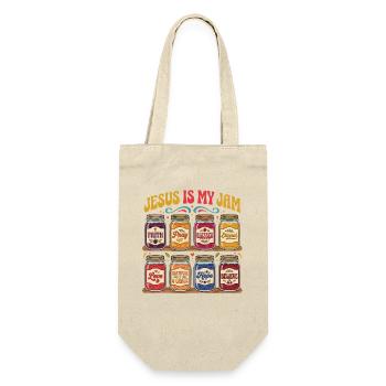 Jesus Is My Jam – Glasses of Faith - Gift Bag for Bottles - nature - Front