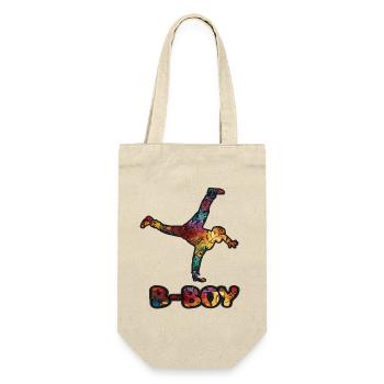Breakdance B-Boy Street Dance Hip Hop - Gift Bag for Bottles - nature - Front