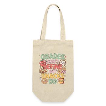 Elementary Teacher Grades Don't Define Education - Gift Bag for Bottles - nature - Front